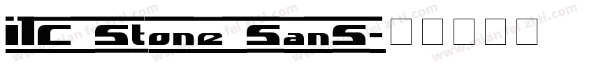 ITC Stone SanS字体转换